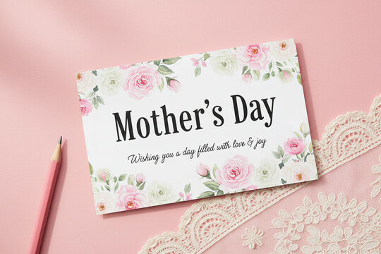 A Mother's Day greeting card