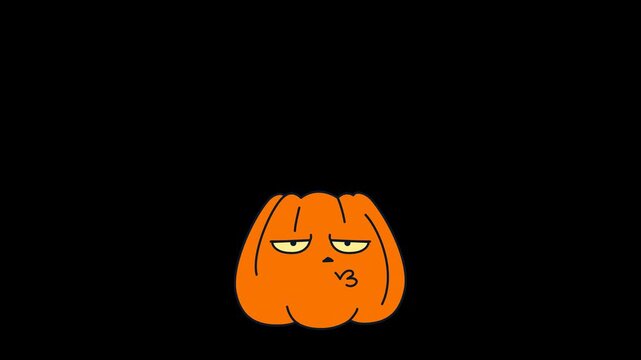 Spooky Ghost and Halloween Pumpkin with Transparent Background