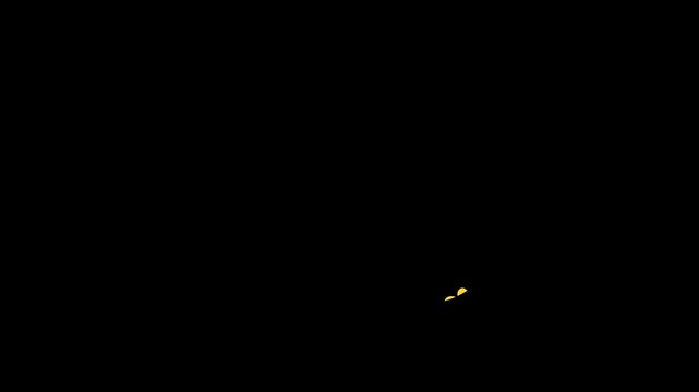 Businessman Riding Rocket Upward with Transparent Background