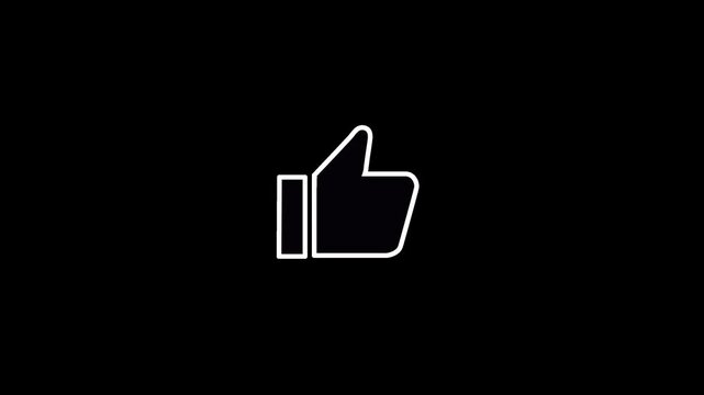 Social Media Heart Like Icon with Transparent Background