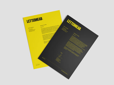 Letterhead Set Mockup