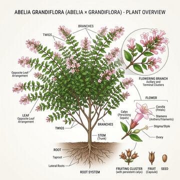 Abelia Grandiflora Abelia grandiflora Plant Parts Overview