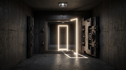 Fototapeta premium Zero Trust Security Digital Access Gateway Concept