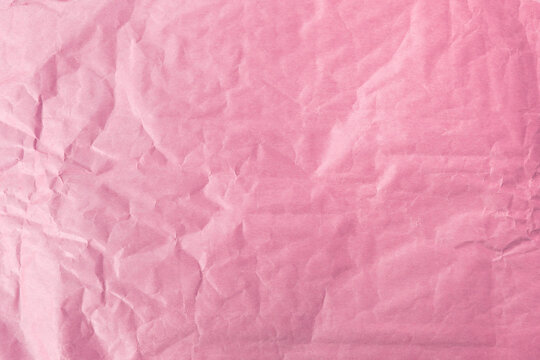 Abstract pink paper texture background, blank pink crumpled paper pattern background