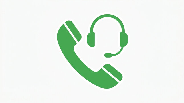 Phone Call Icon PNG Flat Contact Support UI Element