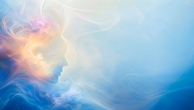abstract colorful human face background