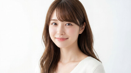 Fototapeta premium 美しい女性の表情アップ