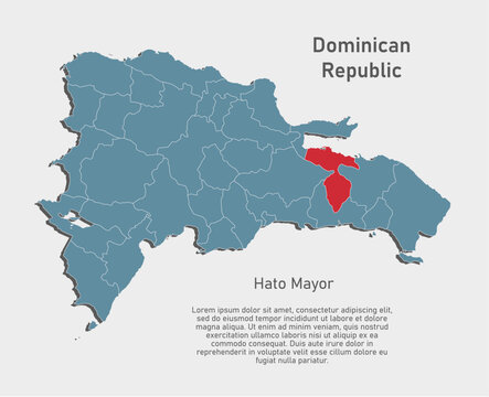 Vector map Dominican Republic, Hato Mayor Province