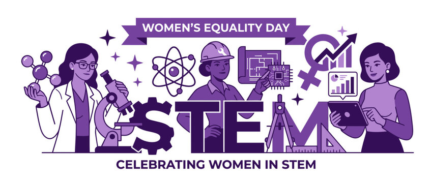 Women in STEM Equality Day Celebration Illustration