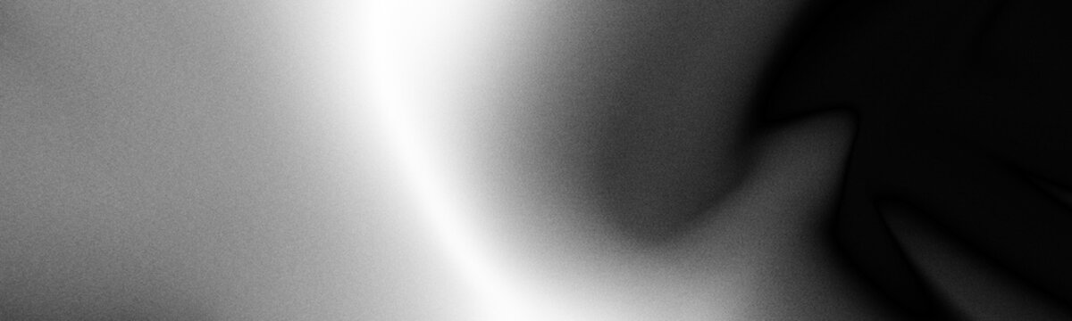 Abstract soft monochrome black and white fluid gradient mesh background with dynamic blurred waves for minimalist digital web design UI