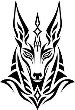 anubis dog vector