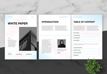 Blue And Black StartUp Business White Paper