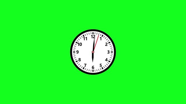 abstract beautiful wall clock animation background, digital analog clock animated.video..