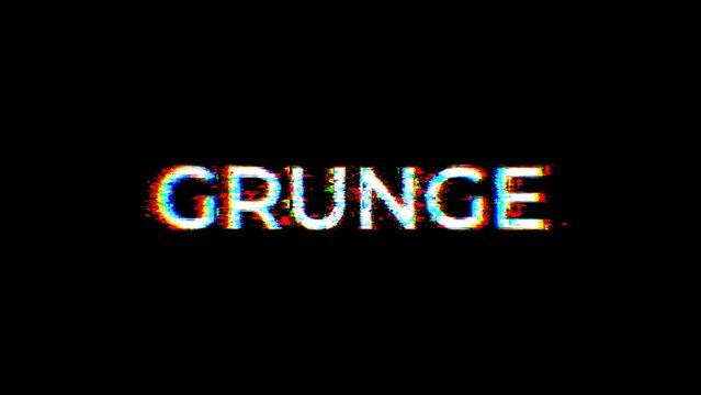 Grunge Glitch Title