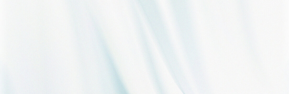 White Pale Blue Satin Fabric Soft Wave Gradient Background
