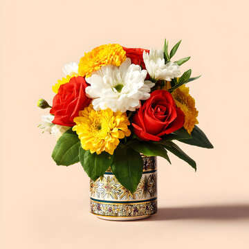 Fresh Blooms in Pots, Vases, and Bouquets