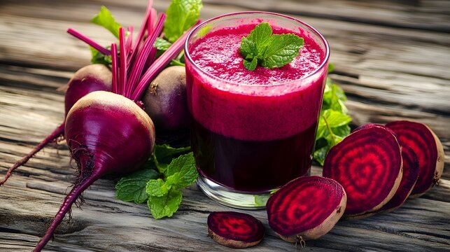 beetroot juice and fresh radish