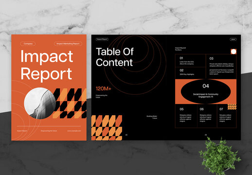 Orange And Black Impact Report