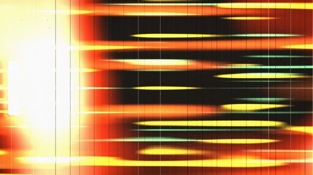 Vintage 35mm film burn light leak overlay with distressed celluloid perforation, analog filmstrip motion graphic for cinematic transitions and retro documentary video effects loop 4k