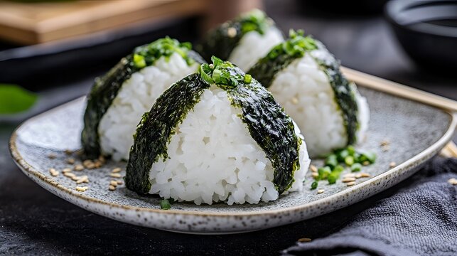 sushi on a plate