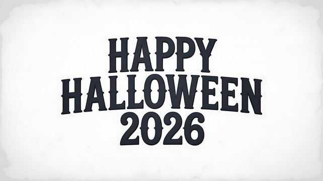 Happy Halloween Greeting Card Design For Future Celebration Event