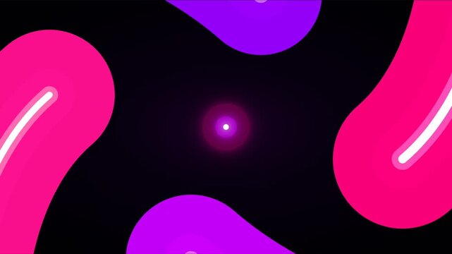 Abstract neon spiral motion graphic loop vector
