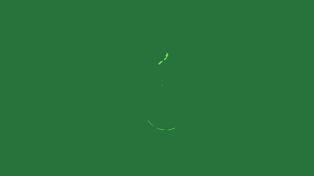 Professional Silhouette Looping Green Screen Element