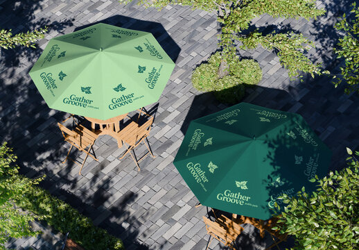 Patio Umbrella Mockup