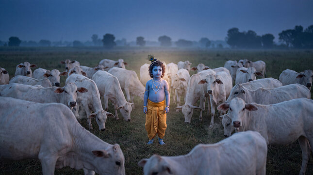 Shree Krishna for Janmashtami, Makhan Chor, Bal Krishna, Cute