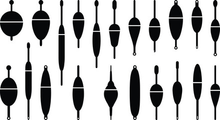 Black and white fishing sinkers set © RUMA AKTHER