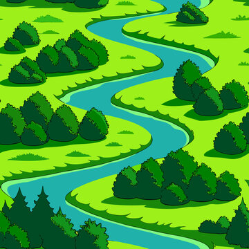pattern, vector, coast, sandbank, islands, park, summer, beach, grass, sky, walk, nature, water, green, game, cloud, vector graphics, forest, trees, bushes, joy, res