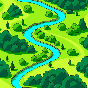 pattern, vector, coast, sandbank, islands, park, summer, beach, grass, sky, walk, nature, water, green, game, cloud, vector graphics, forest, trees, bushes, joy, res