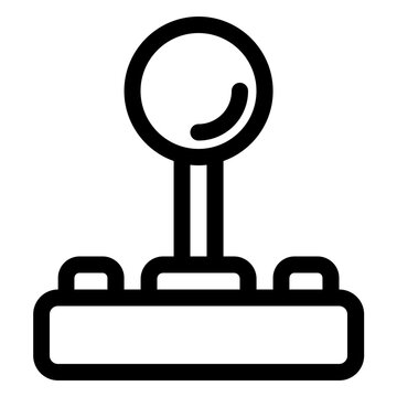 Arcade Gaming Joystick Controller Line Icon