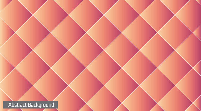 Coral Orange Diamond Pattern Wallpaper