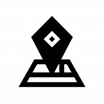 Guide Location animation icon for social media, presentations, videos, websites. Alpha Channel