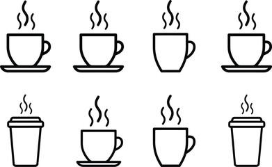 Obraz premium Two versions of a map pin icon with a folded map outline in linear and filled styles
