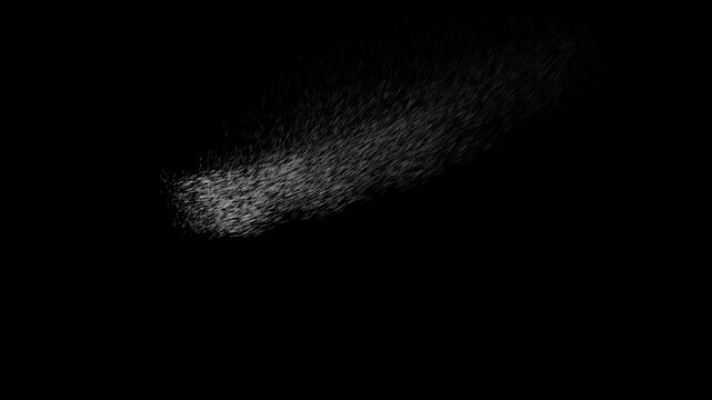 Welcome Text Title Animation with Particle Dispersion Effect Pixel Disintegration Erosion Motion Graphics for Video Intro Screen Typography Banner Design on Black Background