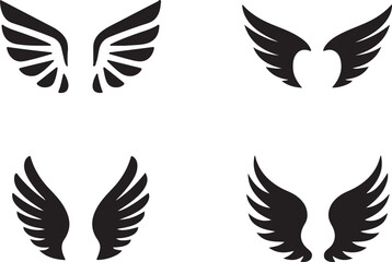 Fototapeta premium Vector Wings Collection: Diverse Stylized Designs