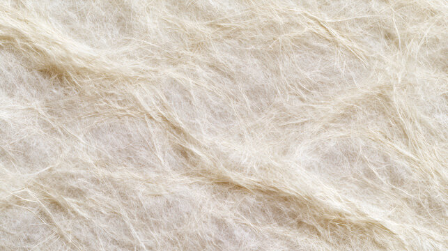 Close up displaying a soft, light beige textured handmade japanese washi paper background with delicate translucent fibers, natural organic pattern, and subtle warm neutral tones