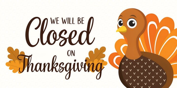 Thanksgiving turkey illustration with stylized feathers and text a festive autumnal design poultry bird fowl autumn fall holiday