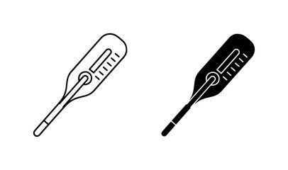 Digital Thermometer Icons, Medical Device Vector Graphics, Health Monitoring Tools, Healthcare Symbols