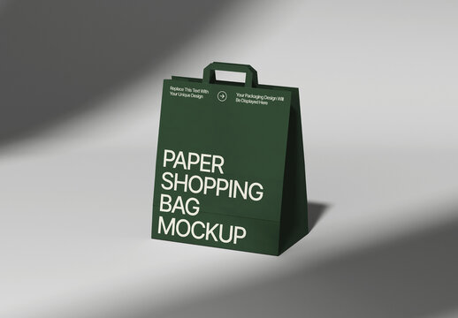Shopping Paper Bag Mockup