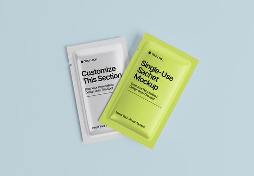 Single-Use Sachet Mockup
