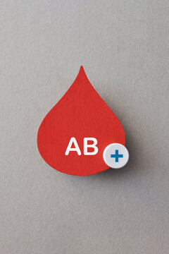 AB Positive Blood Type Concept