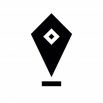 Pin animation icon for social media, presentations, videos, websites. Alpha Channel
