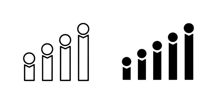 Signal Strength Icons, Wi-Fi Bars, Network Connectivity Levels, Data Transfer Rate, Wireless Signal Indicator