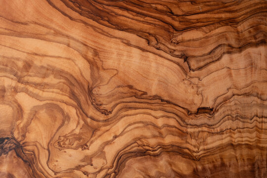 Texture of a wooden board of olive tree using as header or background, natural surface
