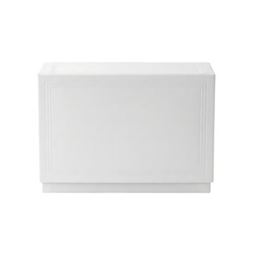 Small white rectangular paper cardboard box package for shipping and storage