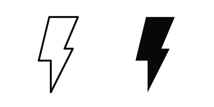 Energy icon flat pictograms pack