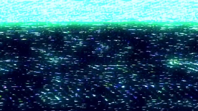 Glowing bright VHS tape noise with blue light interference overlay for retro projects